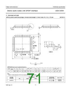 浏览型号UDA1355H的Datasheet PDF文件第71页