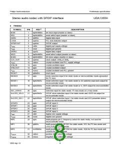 浏览型号UDA1355H的Datasheet PDF文件第8页