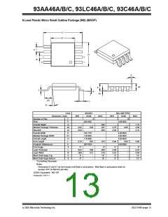 浏览型号93LC46B-I/P的Datasheet PDF文件第13页
