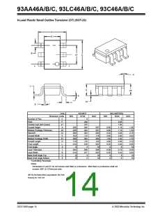 浏览型号93LC46B-I/P的Datasheet PDF文件第14页