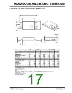 浏览型号93LC46B-I/P的Datasheet PDF文件第17页