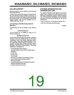 浏览型号93LC46B-I/P的Datasheet PDF文件第19页