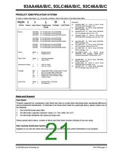 浏览型号93LC46B-I/P的Datasheet PDF文件第21页