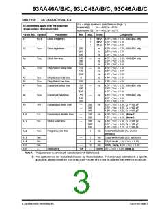 浏览型号93LC46B-I/P的Datasheet PDF文件第3页