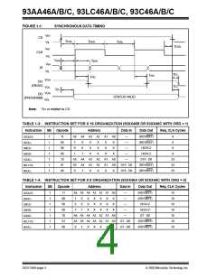 浏览型号93LC46B-I/P的Datasheet PDF文件第4页