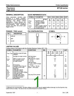 浏览型号BT149D的Datasheet PDF文件第1页