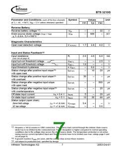 浏览型号BTS5210G的Datasheet PDF文件第7页