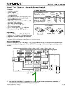 浏览型号BTS611L1的Datasheet PDF文件第1页