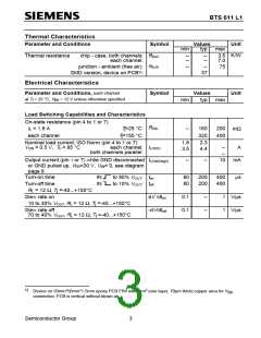 浏览型号BTS611L1的Datasheet PDF文件第3页