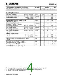 浏览型号BTS611L1的Datasheet PDF文件第4页