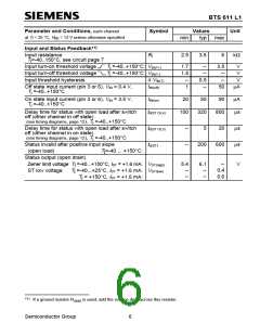 浏览型号BTS611L1的Datasheet PDF文件第6页