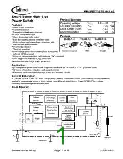 浏览型号BTS640S2的Datasheet PDF文件第1页