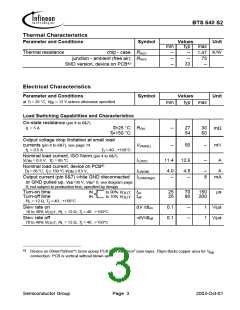 浏览型号BTS640S2的Datasheet PDF文件第3页