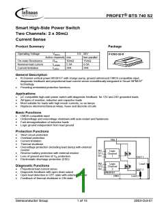 浏览型号BTS740S2的Datasheet PDF文件第1页