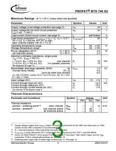 浏览型号BTS740S2的Datasheet PDF文件第3页
