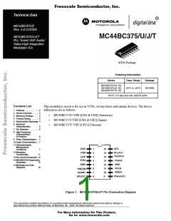 浏览型号MC44BC375T的Datasheet PDF文件第1页