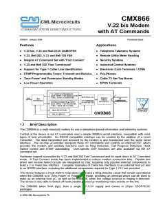 浏览型号CMX866的Datasheet PDF文件第1页