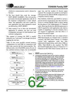 浏览型号CS49326的Datasheet PDF文件第62页