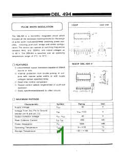 浏览型号DBL494的Datasheet PDF文件第1页