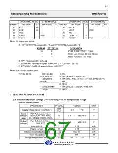 浏览型号DMC73C168的Datasheet PDF文件第67页