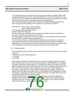 浏览型号DMC73C168的Datasheet PDF文件第76页