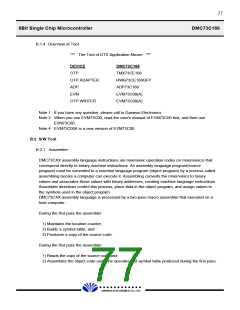 浏览型号DMC73C168的Datasheet PDF文件第77页