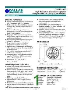 浏览型号DS1921H-F5的Datasheet PDF文件第1页