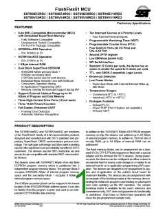 浏览型号SST89E54RD2-33-C-TQJ的Datasheet PDF文件第1页