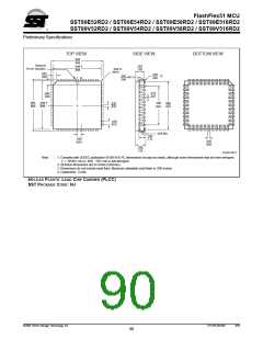 浏览型号SST89E54RD2-33-C-TQJ的Datasheet PDF文件第90页