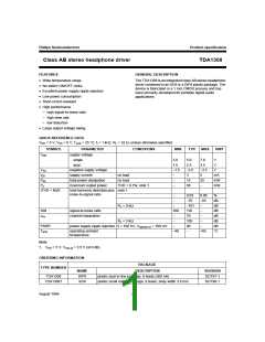 浏览型号TDA1308的Datasheet PDF文件第1页