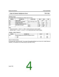 浏览型号TDA1308的Datasheet PDF文件第4页
