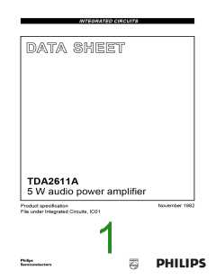 浏览型号TDA2611A的Datasheet PDF文件第1页
