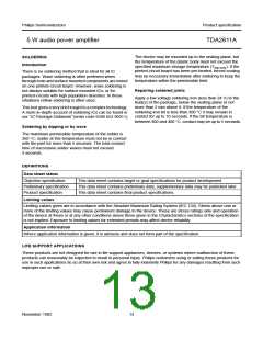 浏览型号TDA2611A的Datasheet PDF文件第13页