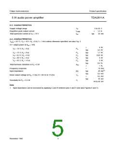 浏览型号TDA2611A的Datasheet PDF文件第5页
