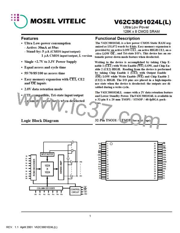 V62C3801024L-70V图片预览