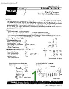 6358N (SANYO) PDF技术资料下载6358N 供应信息IC Datasheet 数据表(2/4