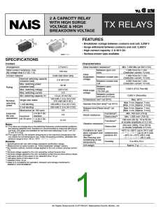 浏览型号TX2-L2-12V的Datasheet PDF文件第1页