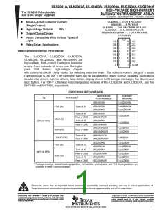 浏览型号ULN2001的Datasheet PDF文件第1页