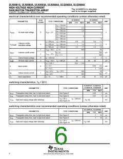 浏览型号ULN2001的Datasheet PDF文件第6页