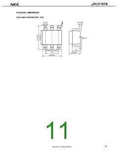 浏览型号UPC2710TB的Datasheet PDF文件第11页