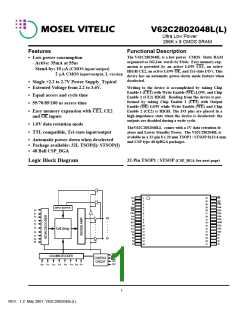 浏览型号V62C2802048LL-100T的Datasheet PDF文件第1页