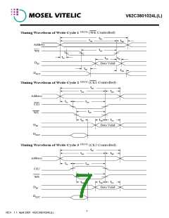 浏览型号V62C3801024L-70V的Datasheet PDF文件第7页