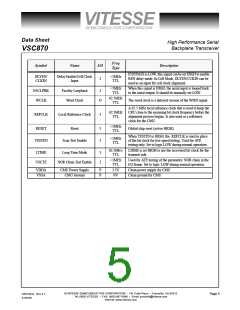 浏览型号VSC870TX的Datasheet PDF文件第5页