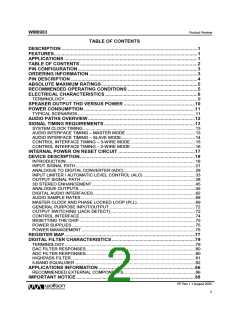 浏览型号WM8983GEFLR的Datasheet PDF文件第2页