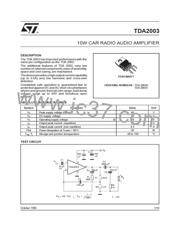 TDA2003V图片预览