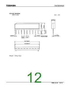 浏览型号TA7291P的Datasheet PDF文件第12页