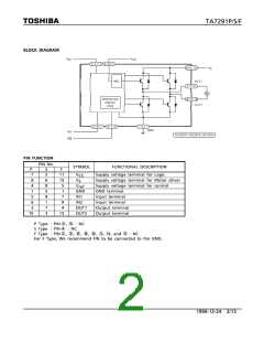 浏览型号TA7291P的Datasheet PDF文件第2页