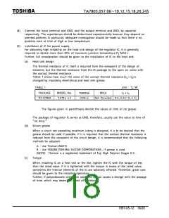 浏览型号TA7805S的Datasheet PDF文件第18页