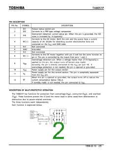 浏览型号TA8051P的Datasheet PDF文件第2页