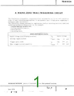 浏览型号TDA1024的Datasheet PDF文件第1页